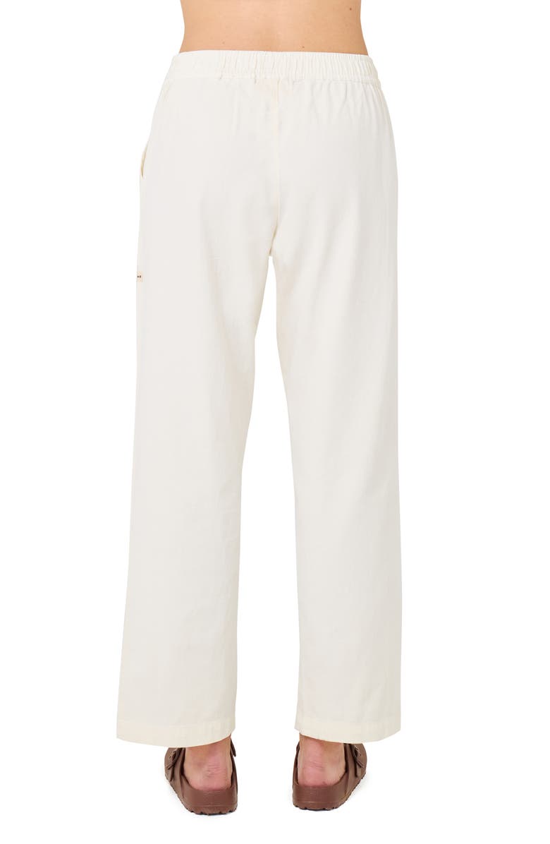 Hurley Wavy Days Wide Leg Pants, Alternate, color, Off White