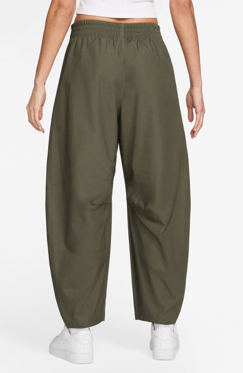 Nike Sportswear Street Barrel Leg Pants In Green