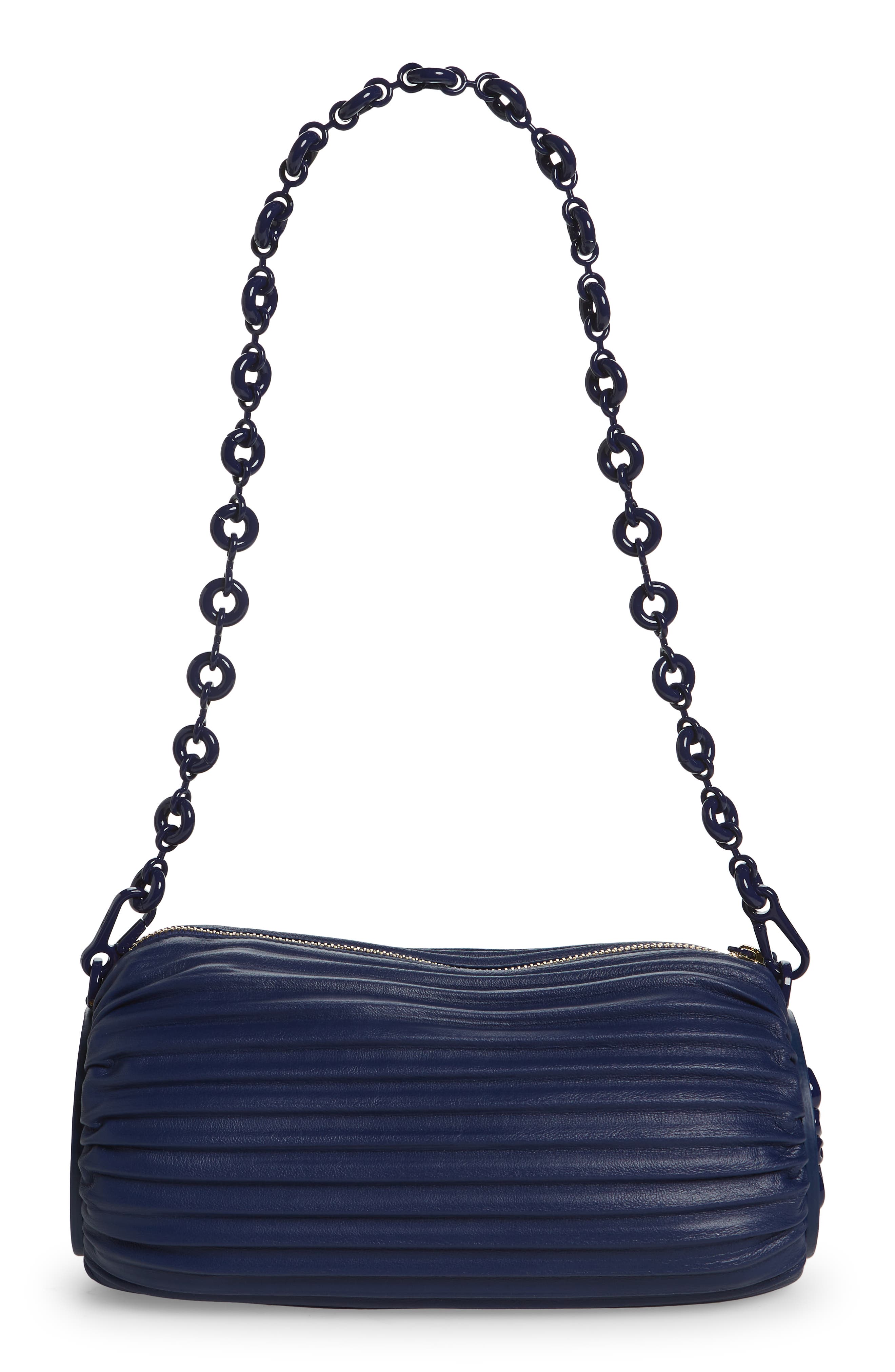 Loewe Pleated Leather Bracelet Pouch, Alternate, color, 