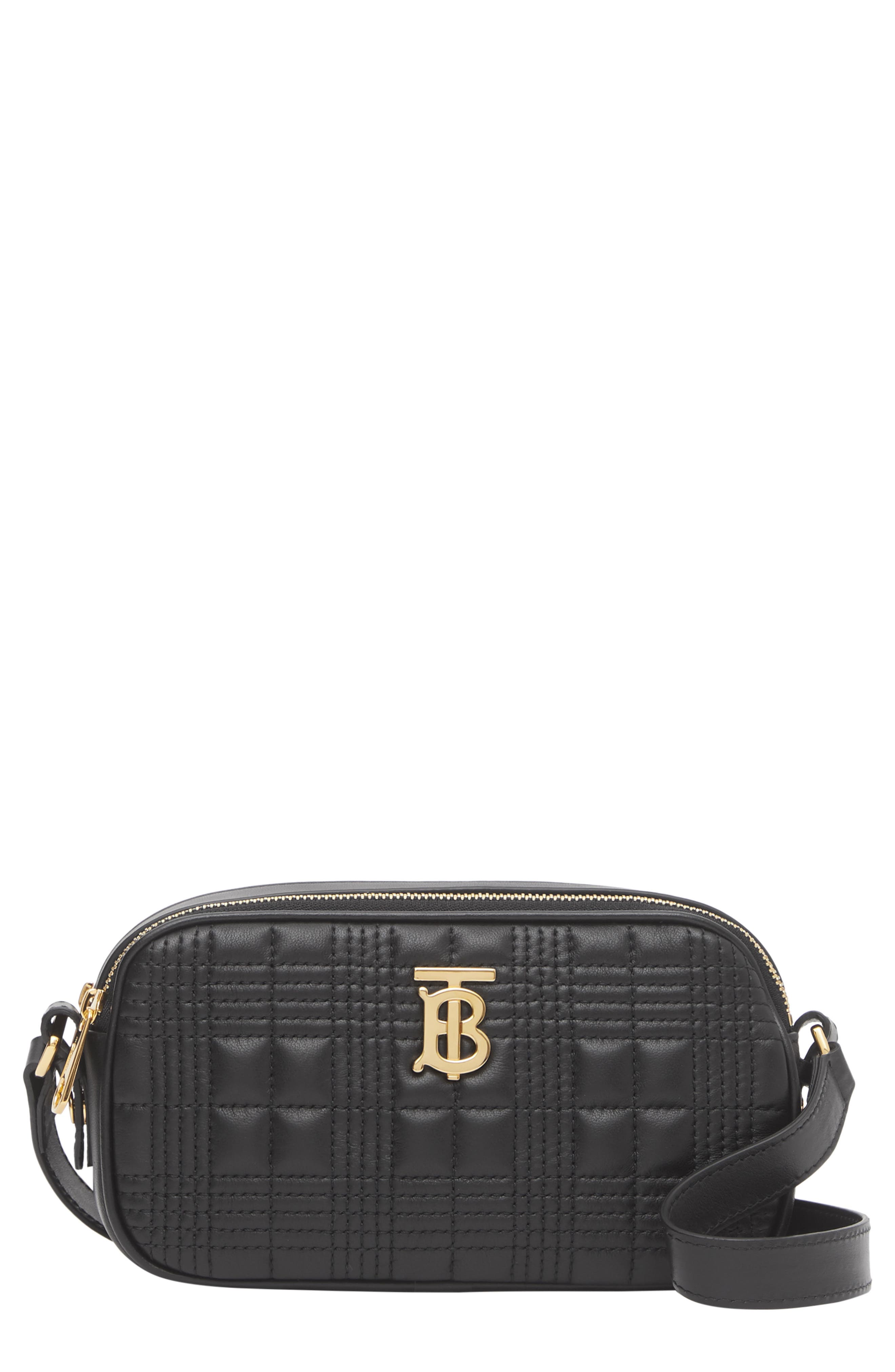 Burberry Micro Quilted Leather Camera Bag, Main, color, 