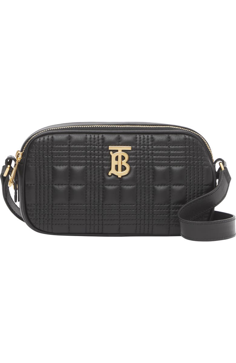 Burberry Micro Quilted Leather Camera Bag, Main, color,