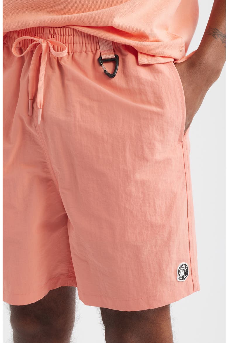 Shibuya Nylon Drawstring Shorts, Alternate, color, PEACH AMBER