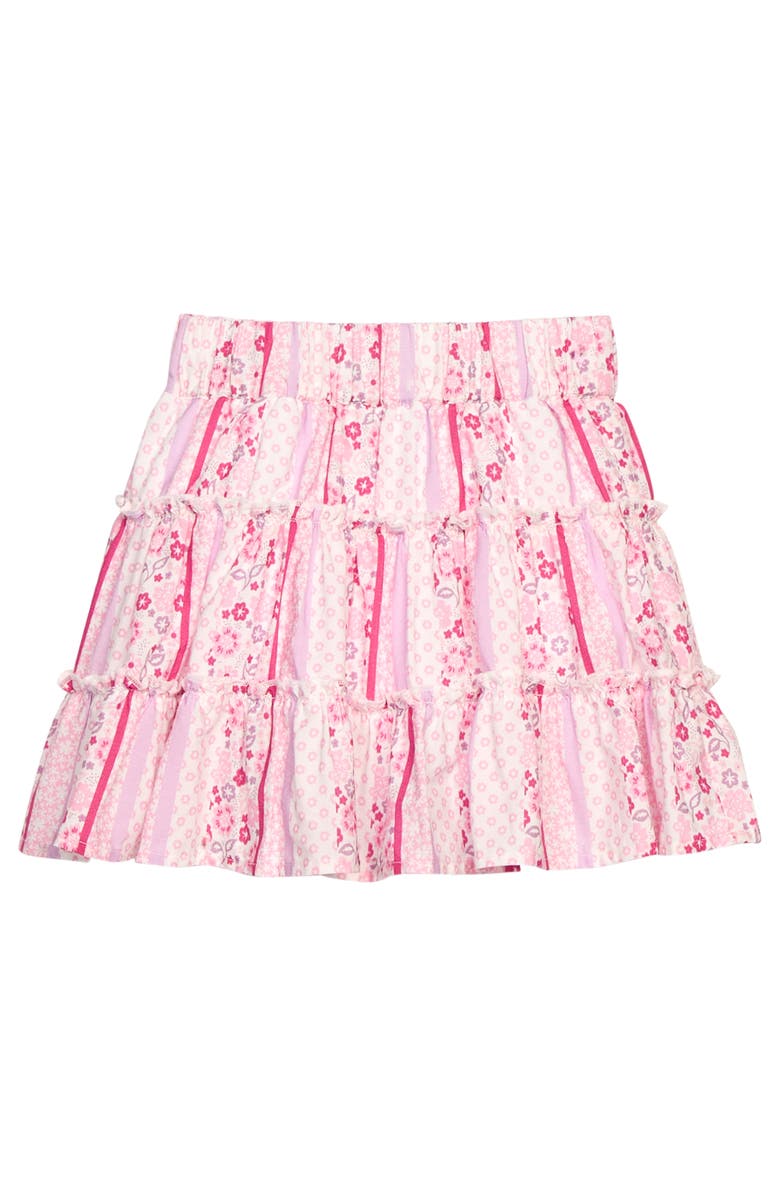 BISBY Kids' Floral Natalie Skort, Main, color, Sconset Floral Stripe