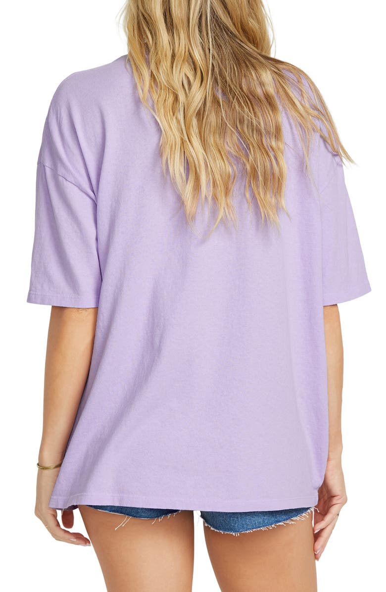Billabong Oversize Goes Around Here Graphic T-Shirt, Alternate, color, Peaceful Lilac