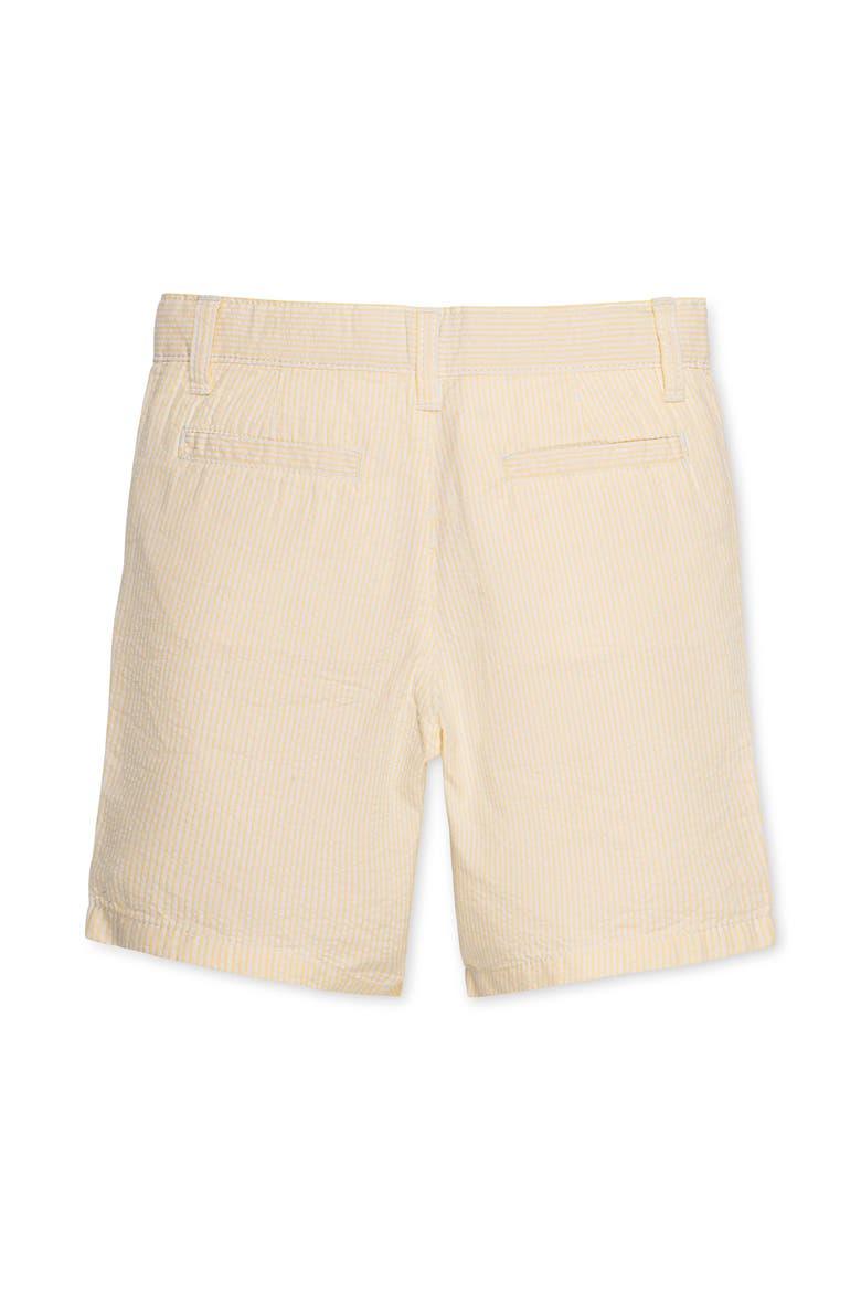 Kids' Organic Seersucker Short, Alternate, color, Yellow Seersucker