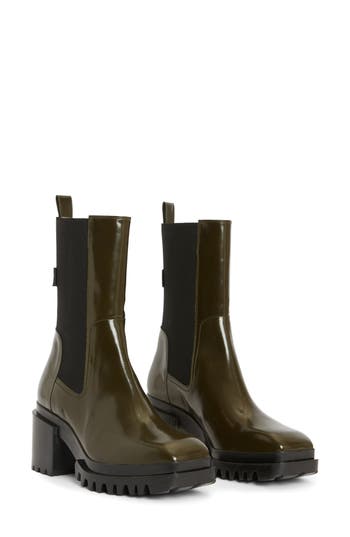Allsaints Skarlet Block Heel Chelsea Boot