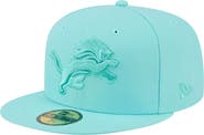 New Era Men's New Era Turquoise Detroit Lions Color Pack 59FIFTY Fitted Hat