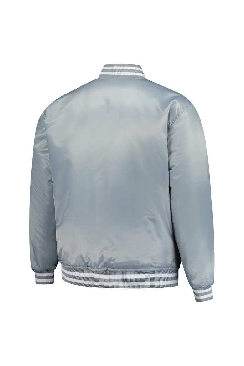 Men's Mitchell & Ness Blue/Silver Detroit Lions Big & Tall Throwback Reversible Full-Zip Jacket, Alternate, color, Blue