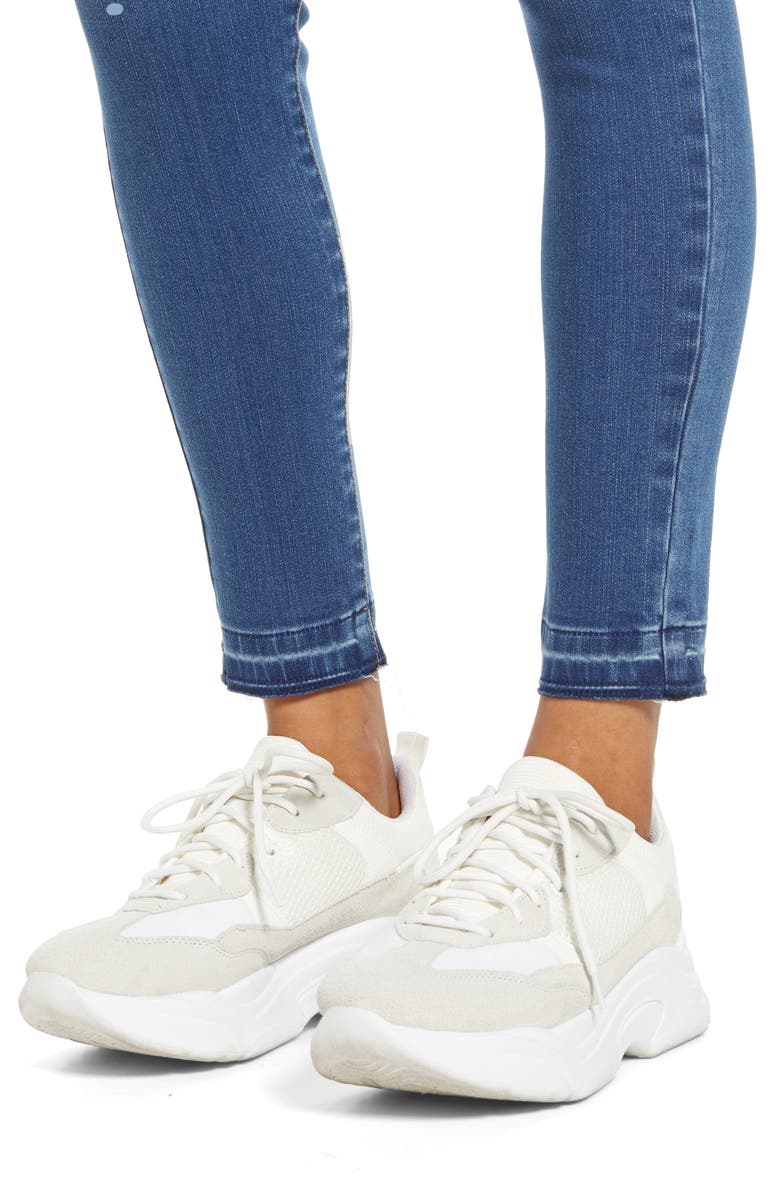 Tinsel Ripped High Waist Skinny Jeans, Alternate, color, 