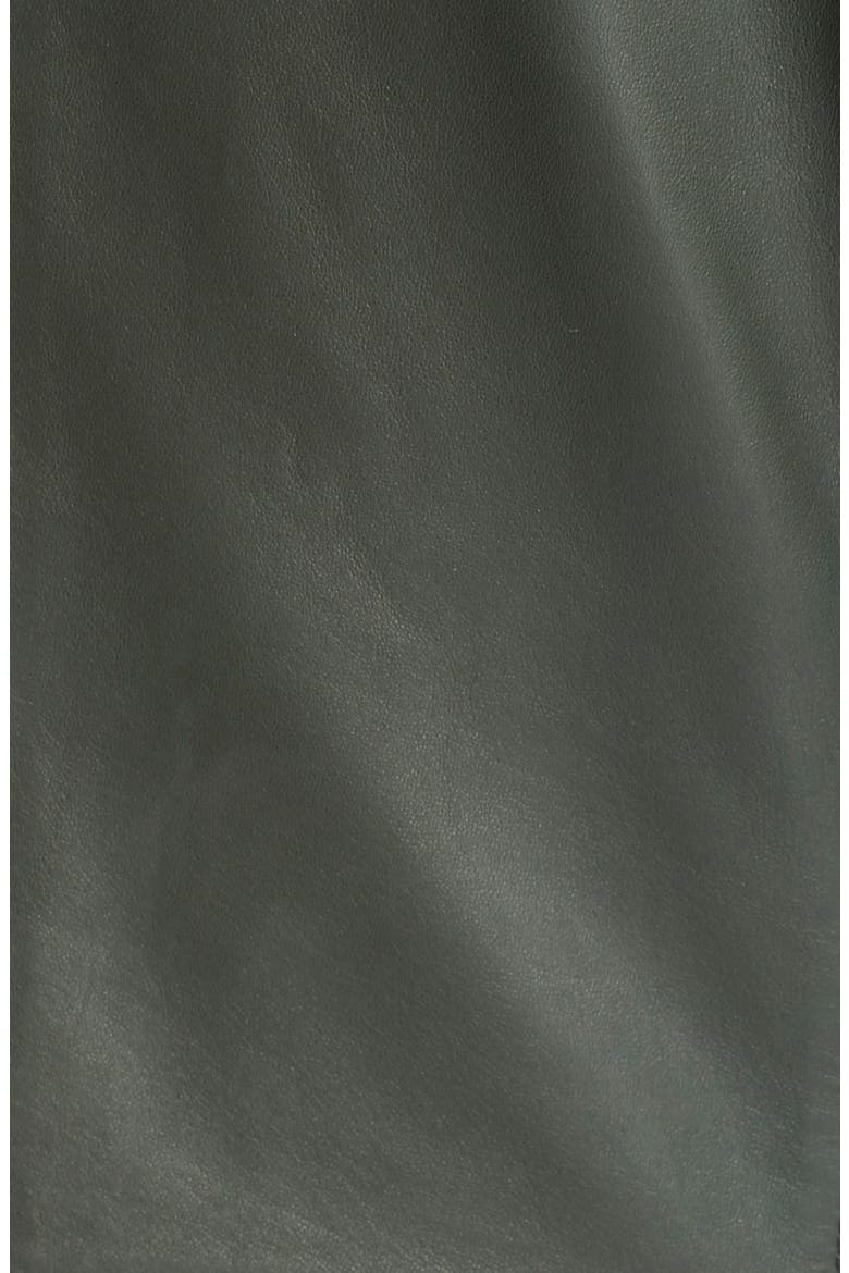 'Luna' Leather Moto Jacket, Alternate, color, GREEN