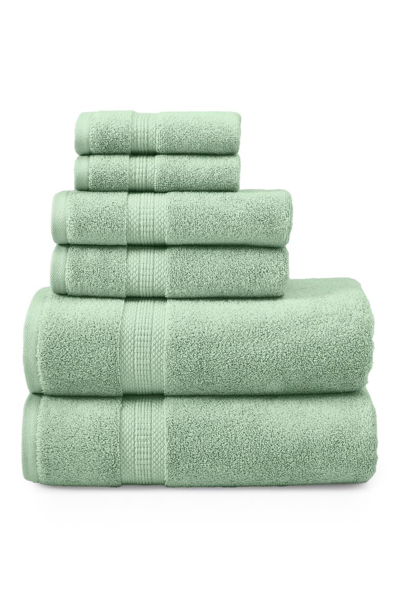 6-Piece Towel Set, Main, color, SEAFOAM