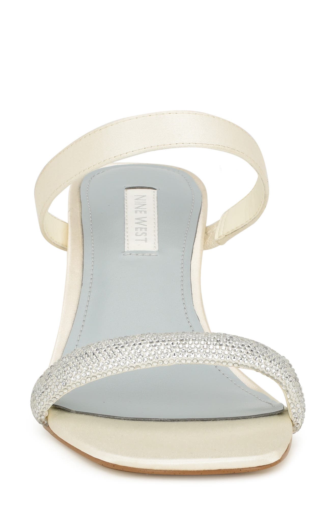 Nine West Shimme Slide Sandal, Alternate, color, Ivory
