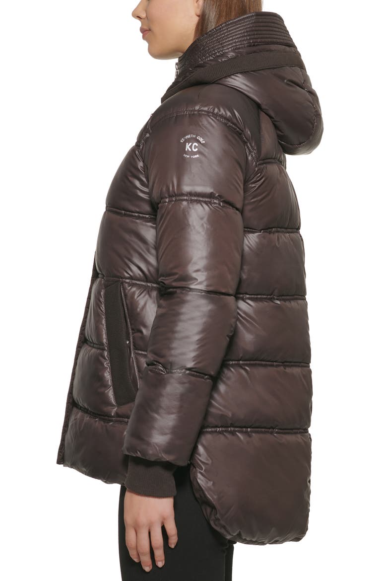 Cire Hooded Puffer Jacket, Alternate, color, CHOCOLATE
