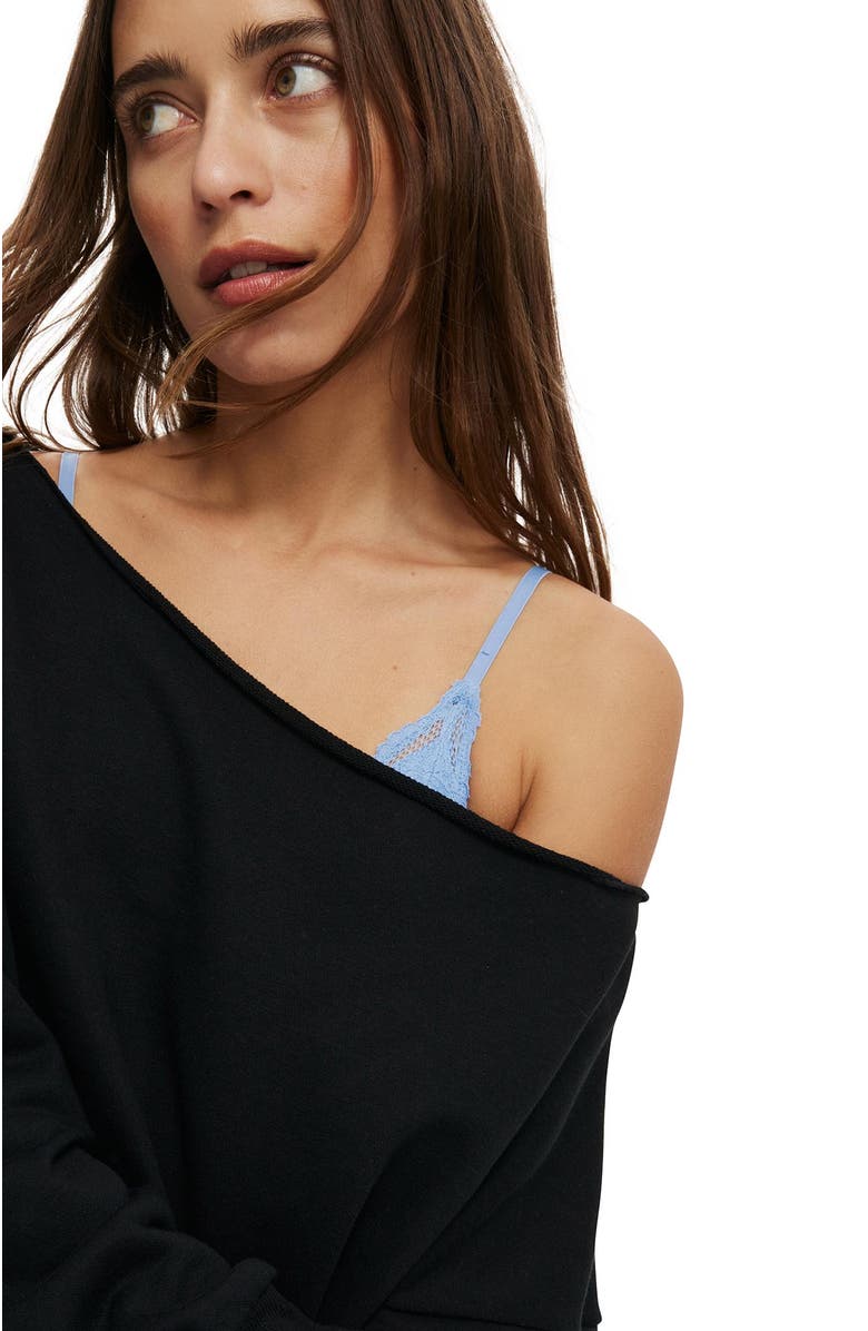 Cotton On Women's Classic Fleece Off The Shoulder Sweatshirt, Alternate, color, 