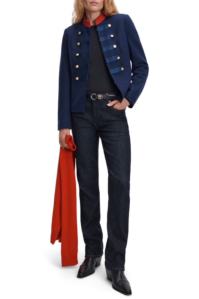 Sutton Slim Cigarette Jeans, Alternate, color, DARK RINSE