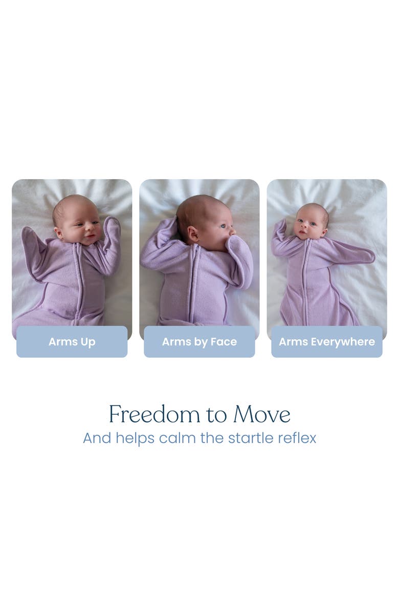 SleepSack SwaddleStretch, Arms Up or Extended Arms, Newborn Baby Swaddle, Alternate, color, Lavender