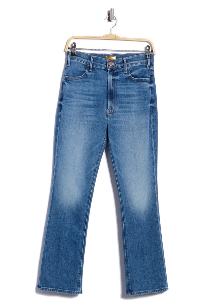 The Hustler Flood High Waist Flare Leg Jeans, Main, color, ALL YOUR EGGS IN ONE BASKET