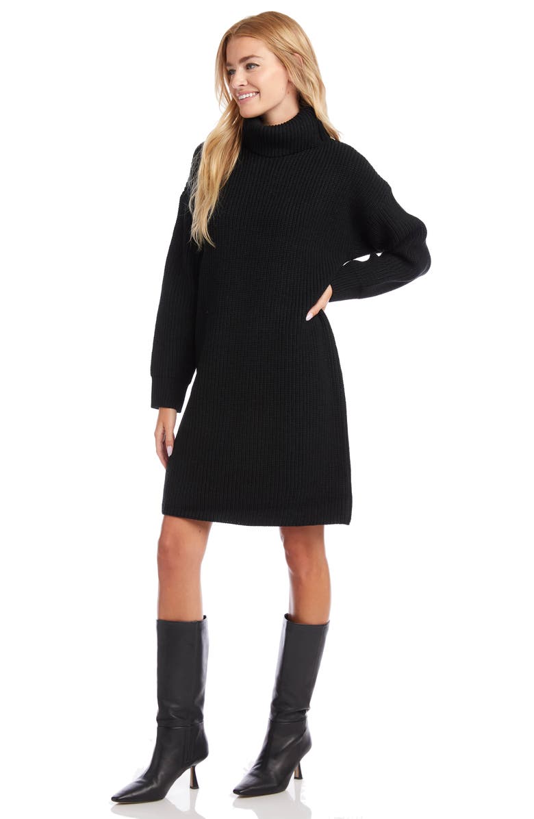 Karen Kane Long Sleeve Turtleneck Sweater Dress, Alternate, color,