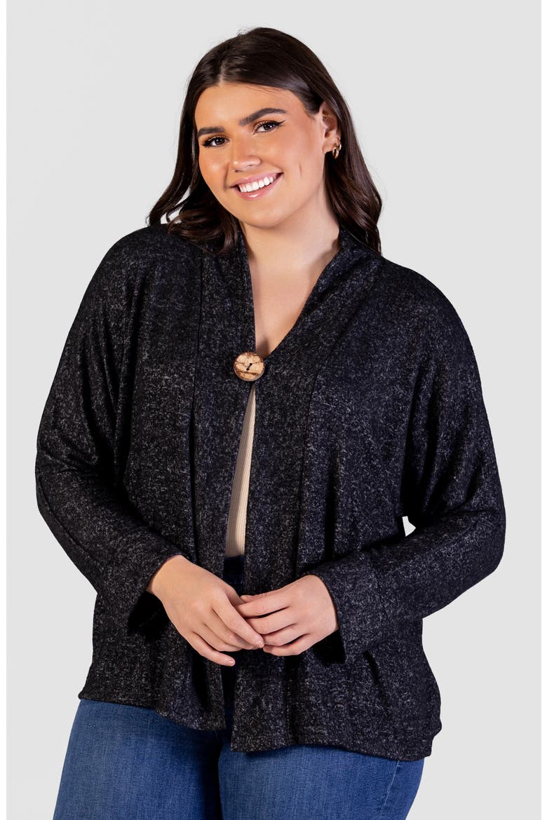 One-Button Cardigan, Alternate, color, BLACK