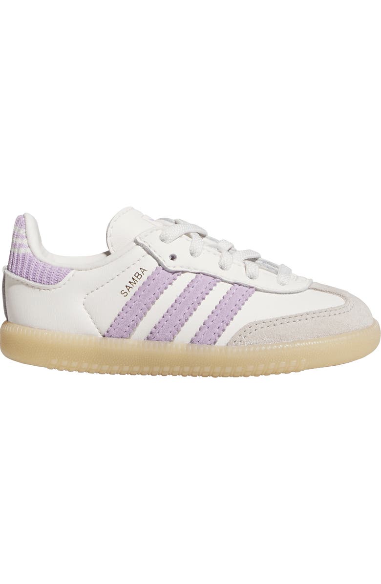 adidas Kids' Samba OG Sneaker, Alternate, color, Cloud White/ Plum/ Gum 3