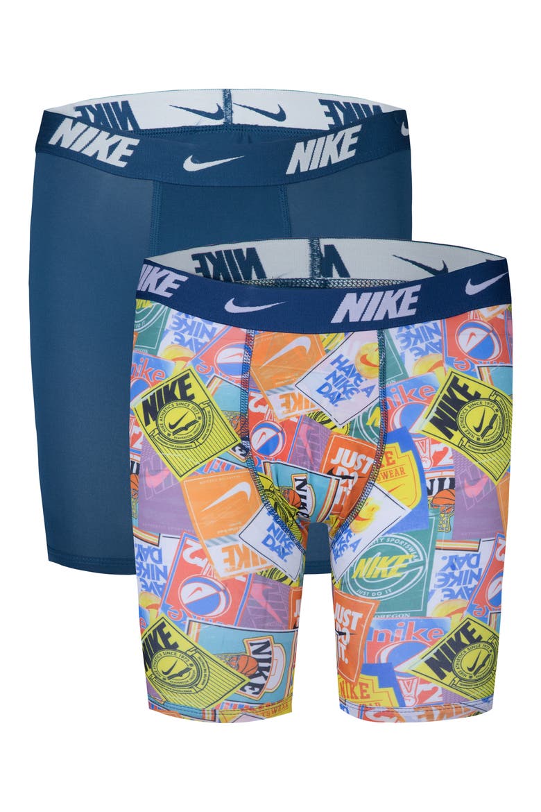 Kids' 2-Pack Assorted Printed Boxer Briefs, Main, color, VALERIAN BLUE