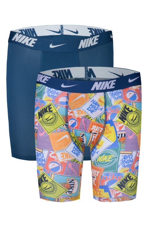 Kids' 2-Pack Assorted Printed Boxer Briefs