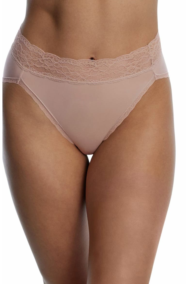 Goddess Lace Trim French Cut Brief, Main, color, ROMANCE