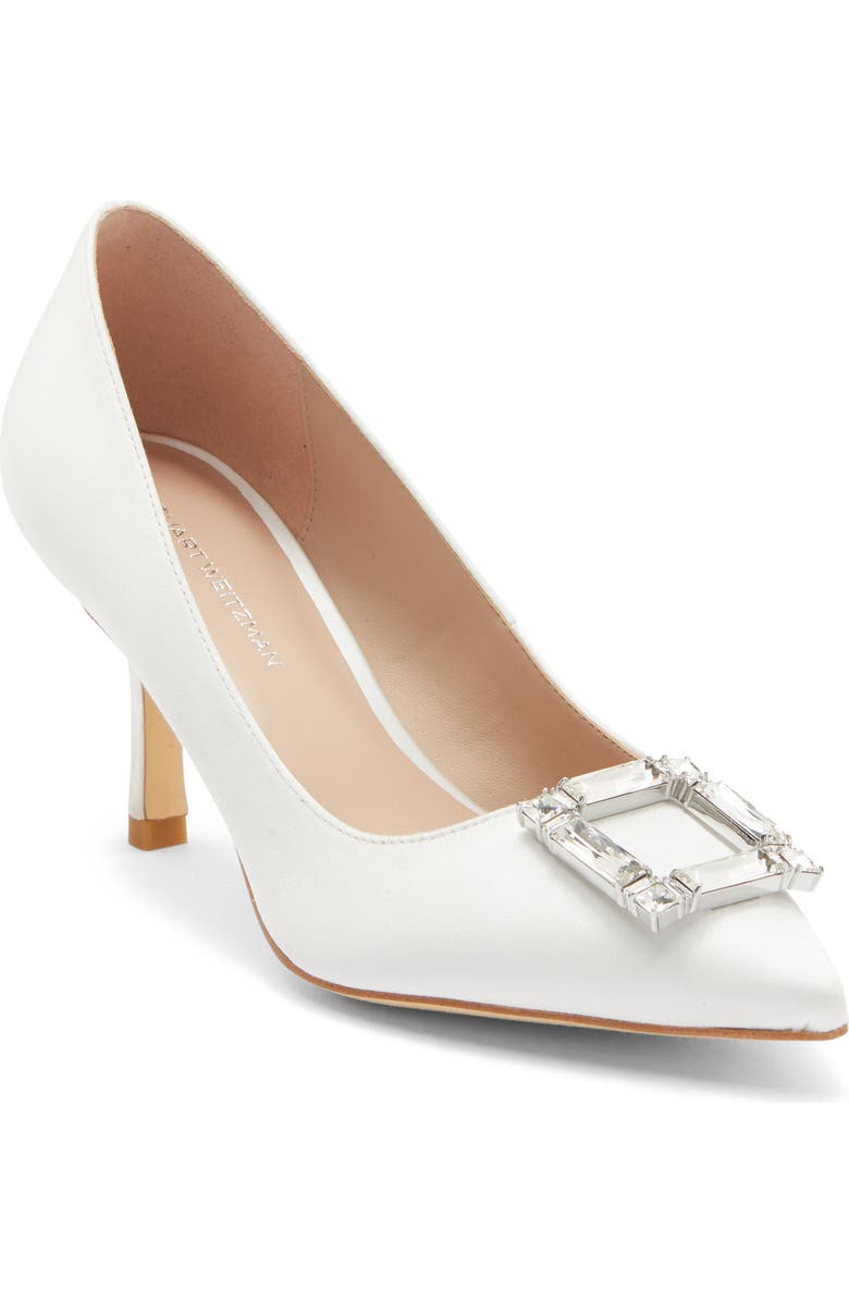 Stuart Weitzman June 75 Pump, Main, color, White