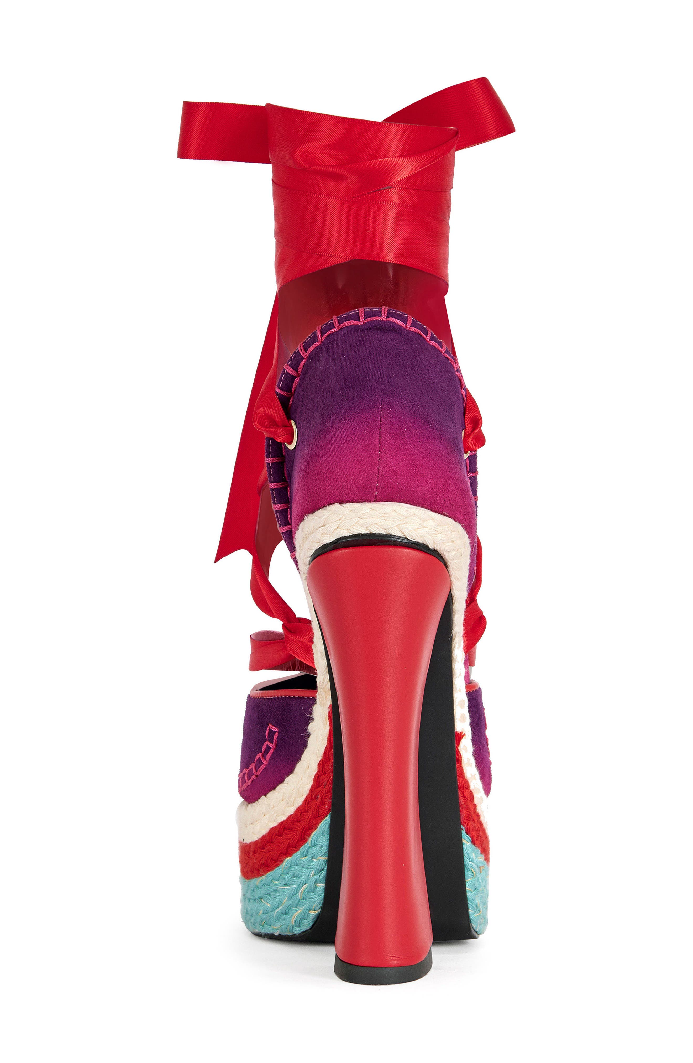 AZALEA WANG Fonteyn Ankle Wrap Platform Sandal, Alternate, color, 