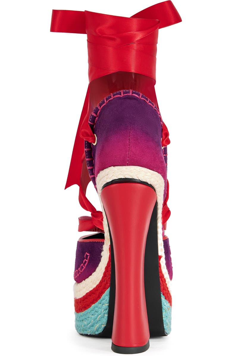 AZALEA WANG Fonteyn Ankle Wrap Platform Sandal, Alternate, color,