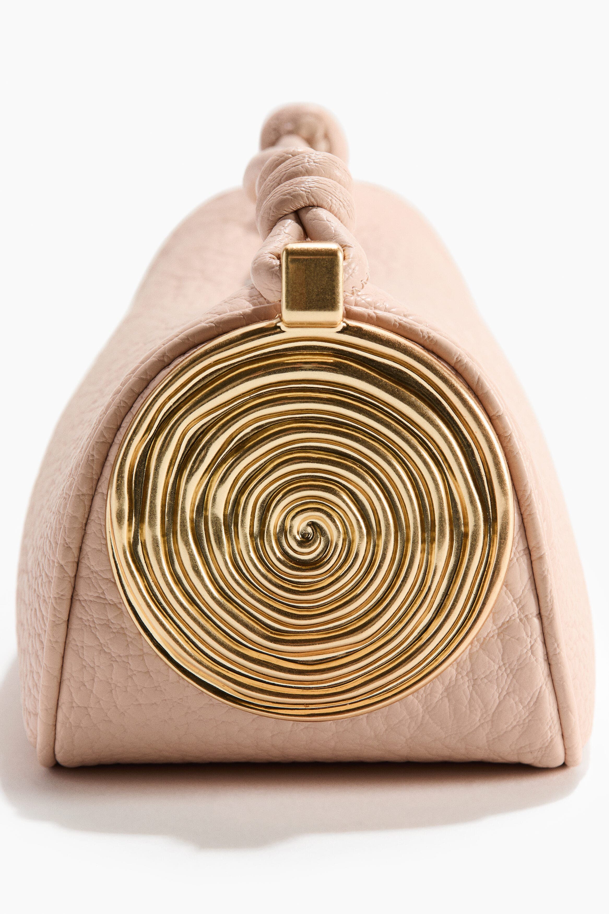 H&M Metal-detail Handbag, Alternate, color, Powder Pink