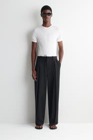 COS Cotton Relaxed Wide-leg Drawstring Pants