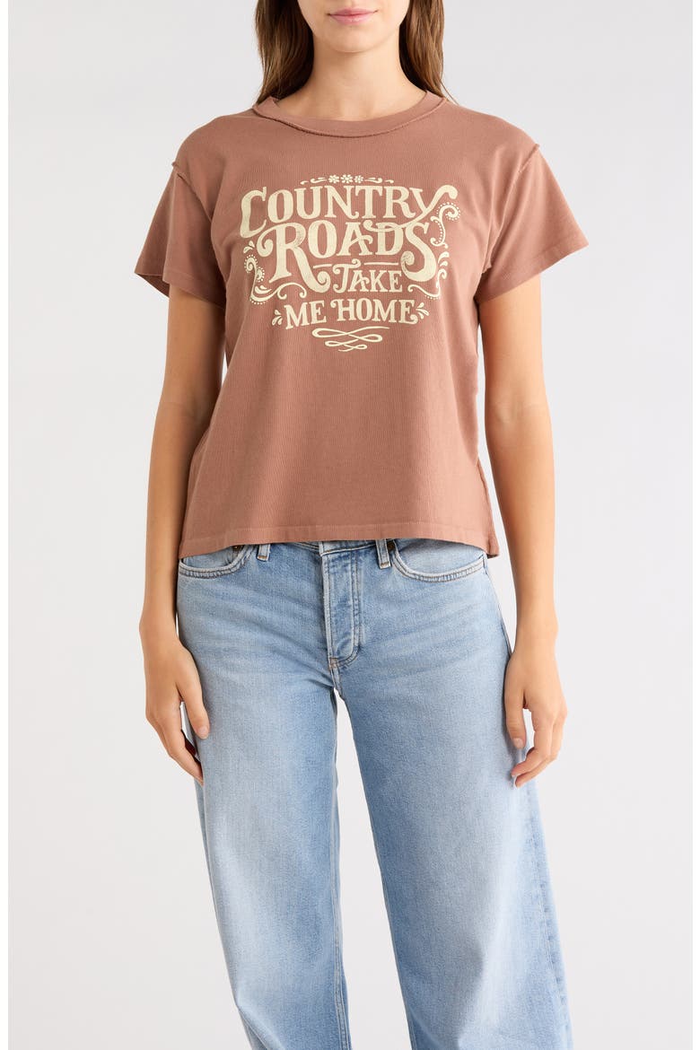 John Denver Country Roads Graphic T-Shirt, Main, color, MOCHA MOUSSE