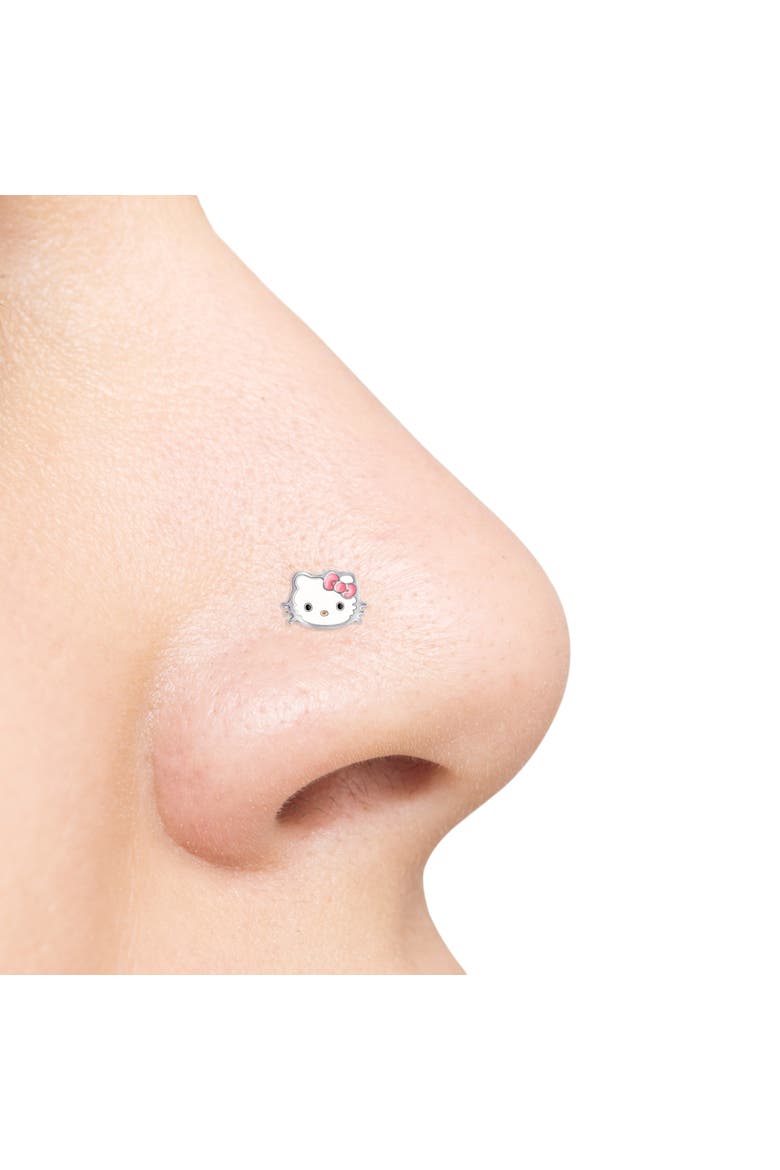 Cinnamonroll Stainless Steel Nose Stud, Alternate, color, White