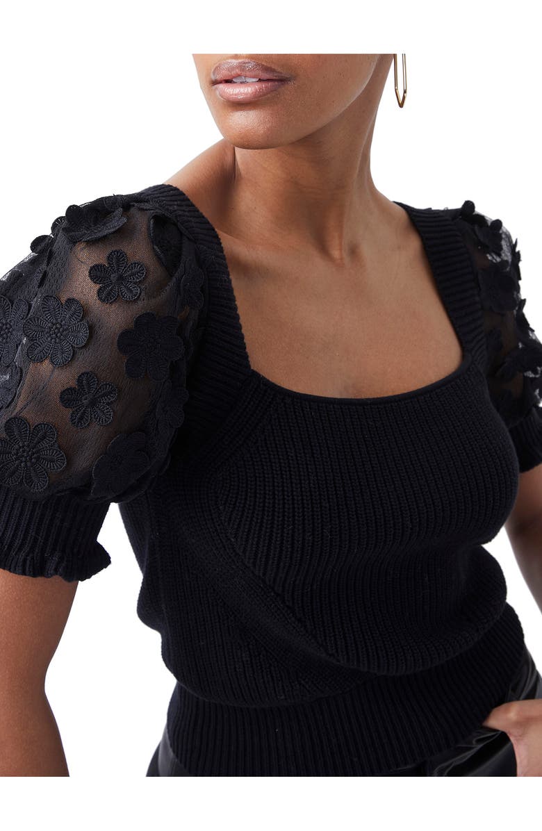 French Connection Caballo Puff Sleeve Sweater, Alternate, color,