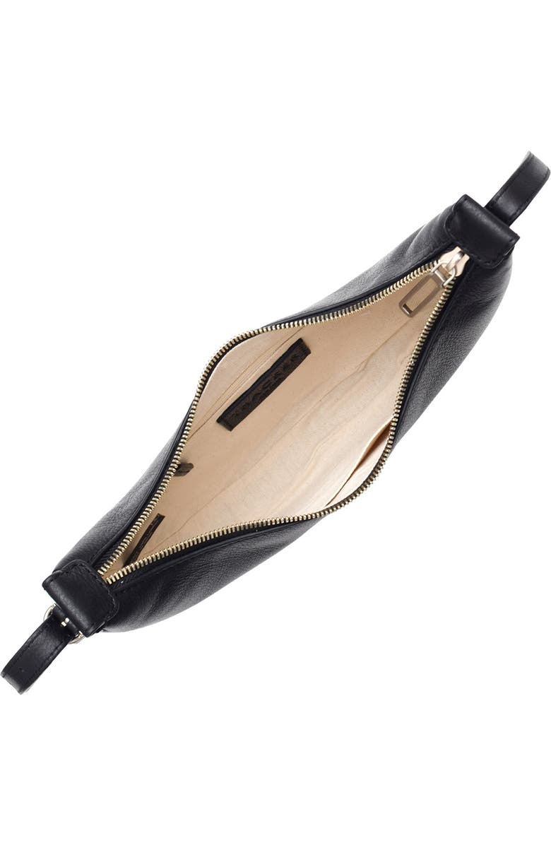 Thacker Silas Leather Crossbody Bag, Alternate, color, Black