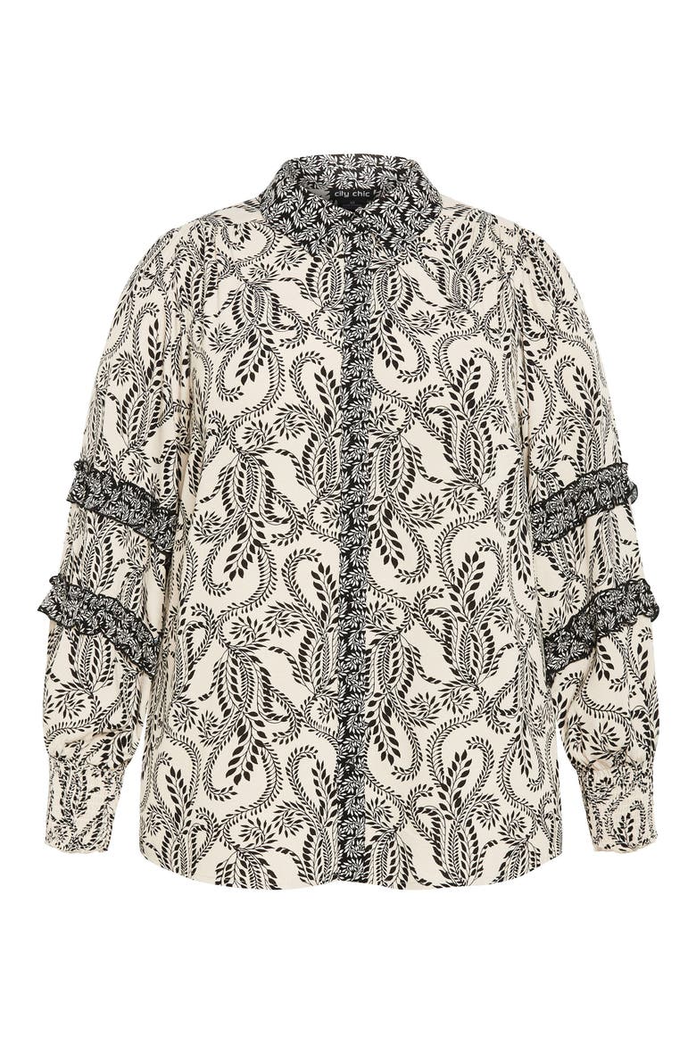 Lylah Mixed Print Long Sleeve Button-Up Shirt, Alternate, color, PRINT