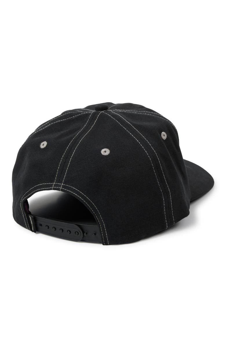 Bolted Baseball Cap, Alternate, color, WASHED BLACK