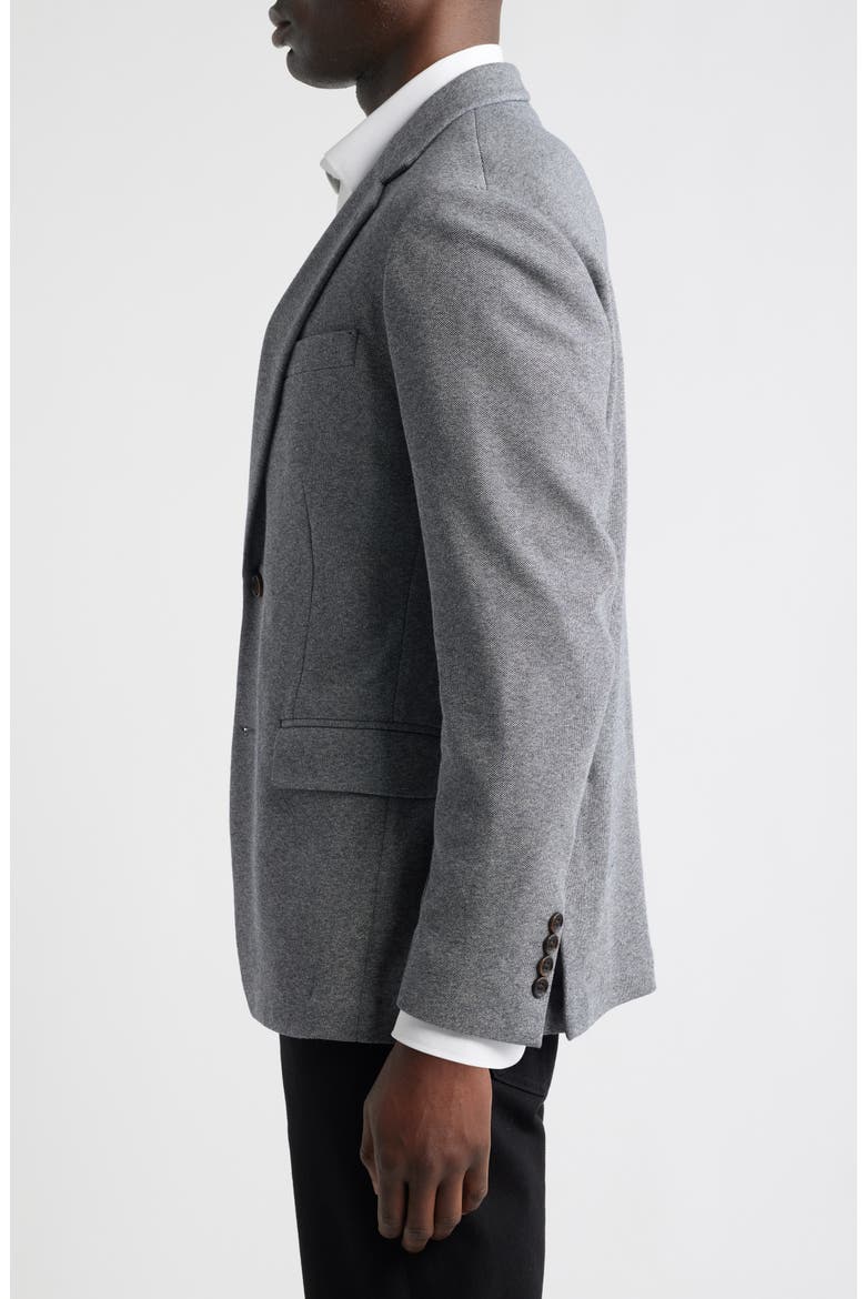 Jetsetter Trim Fit Cotton Sport Coat, Alternate, color, MEDIUM GREY WITH FLAPS