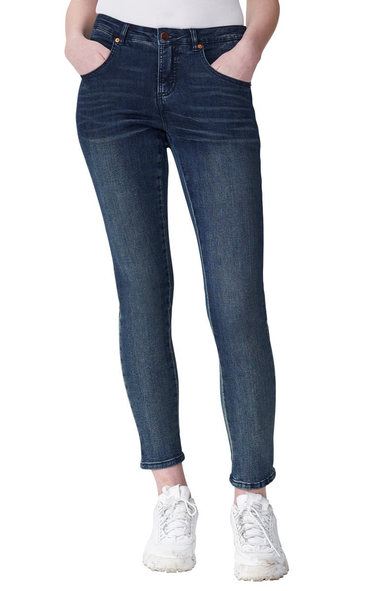 Universal Standard Seine Skinny Jeans, Main, color, Distressed Blue