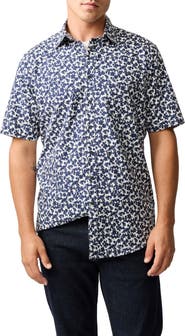 Rodd & Gunn Jameison Bay Floral Short Sleeve Cotton Button-Up Shirt