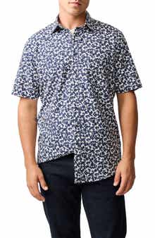 Rodd & Gunn Jameison Bay Floral Short Sleeve Cotton Button-Up Shirt