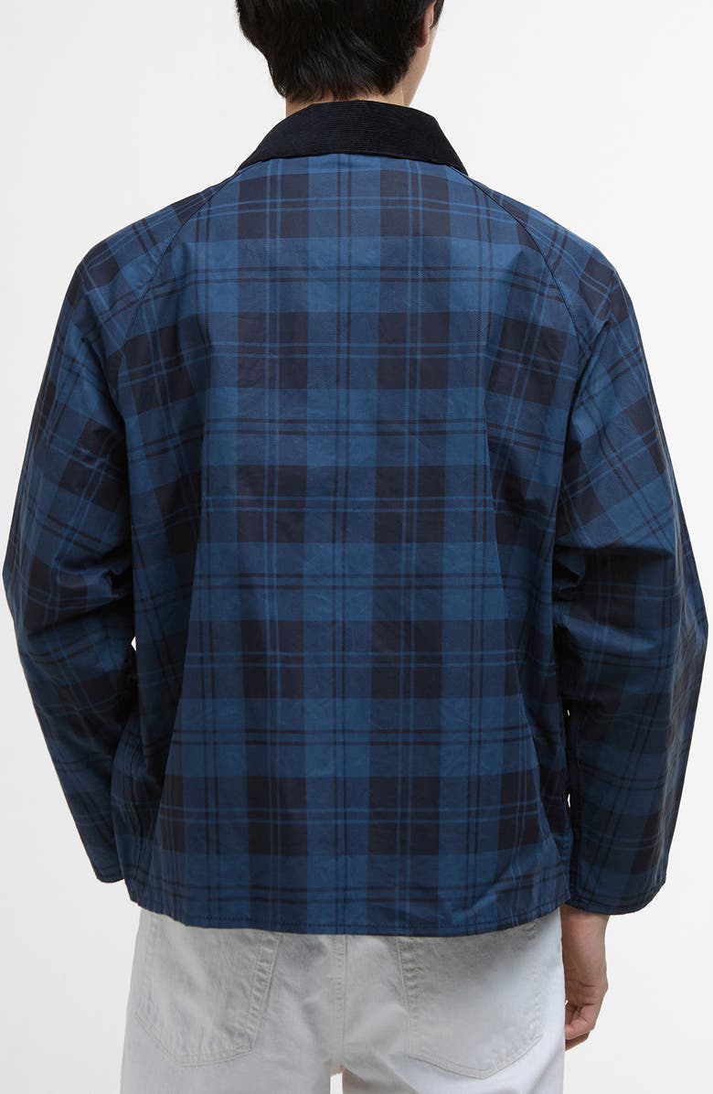 Barbour Transport Plaid Check Waxed Cotton Jacket, Alternate, color,