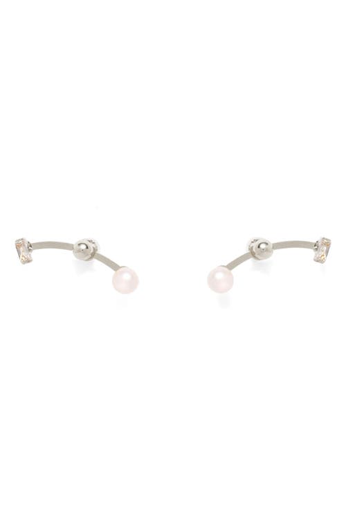 Lady Grey Orion Front/back Earrings In Silver