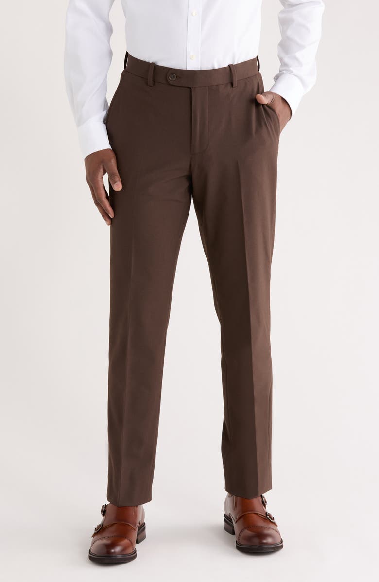 NORDSTROM RACK Suit Separates Trousers, Main, color, Brown Bitter