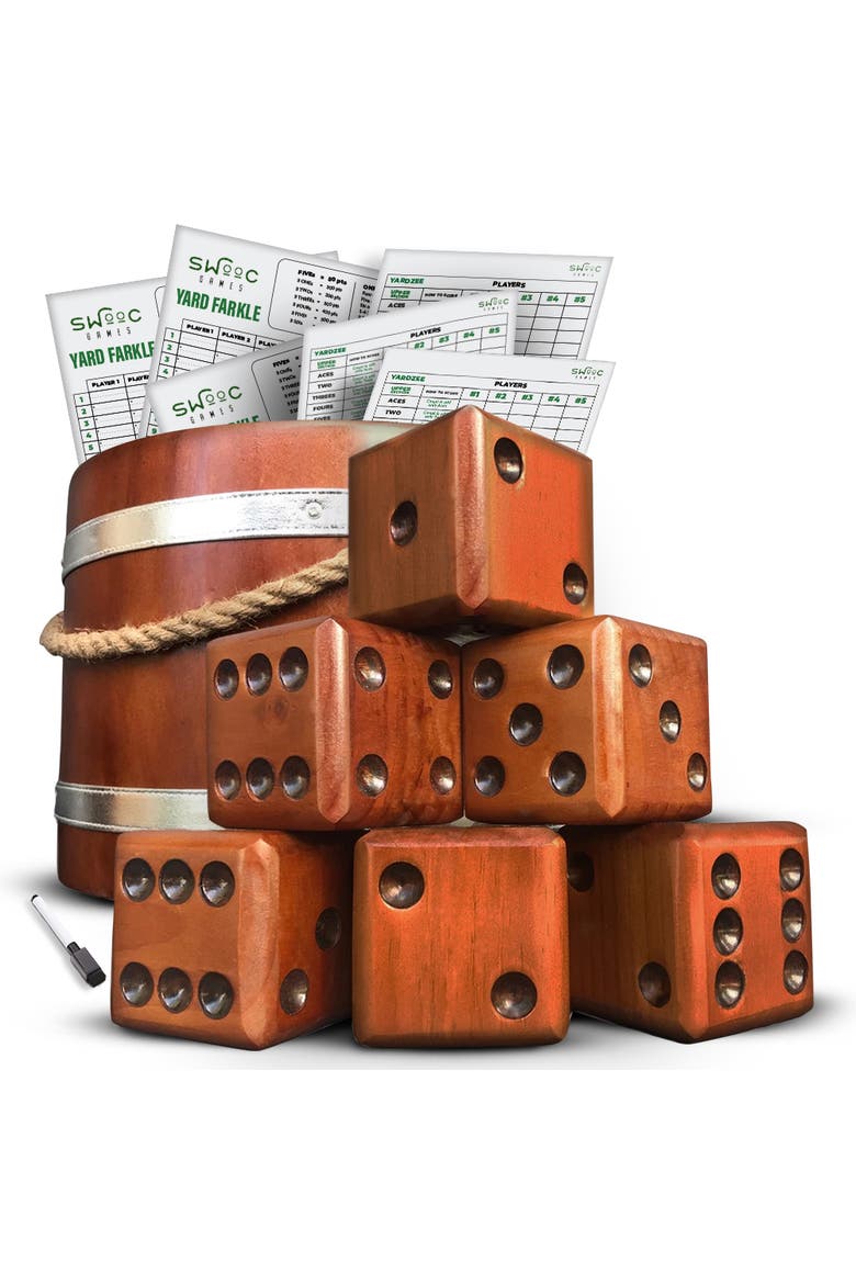 Yardzee, Farkle & 20+ Dice Games, Main, color, Brown
