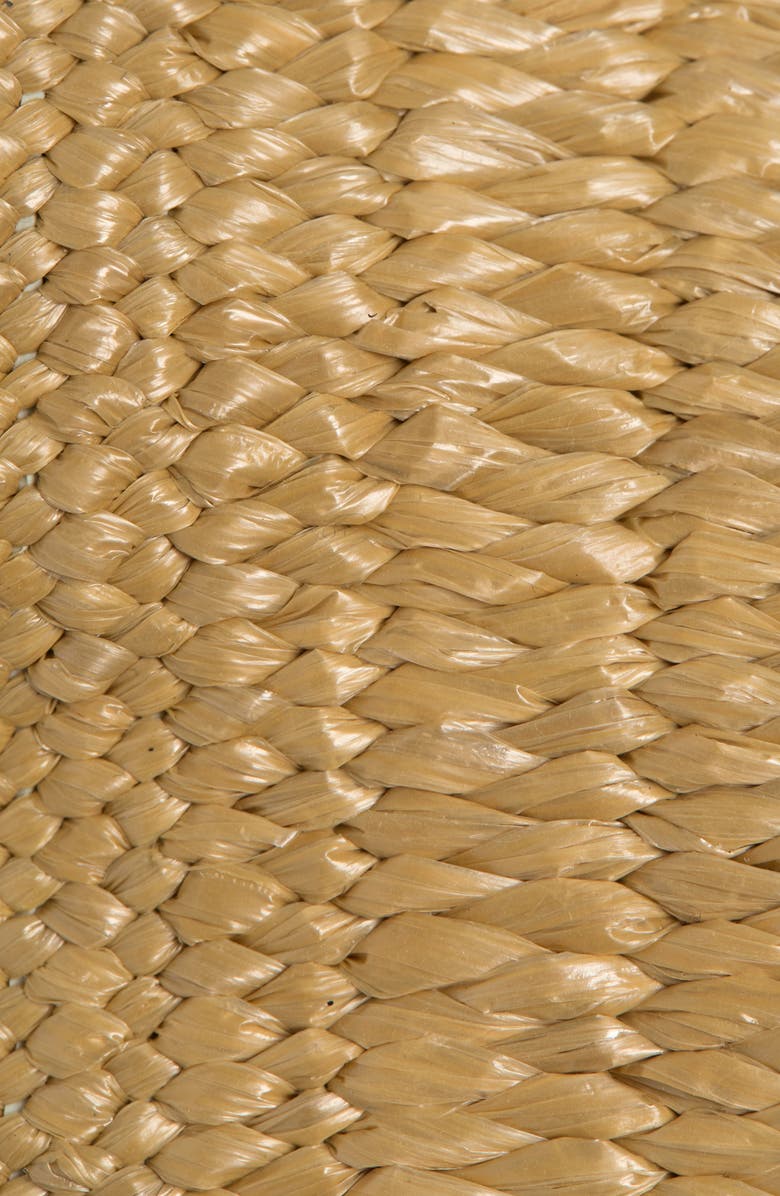 Vince Camuto Toggle Buckle Woven Raffia Belt, Alternate, color, Cognac/Natural