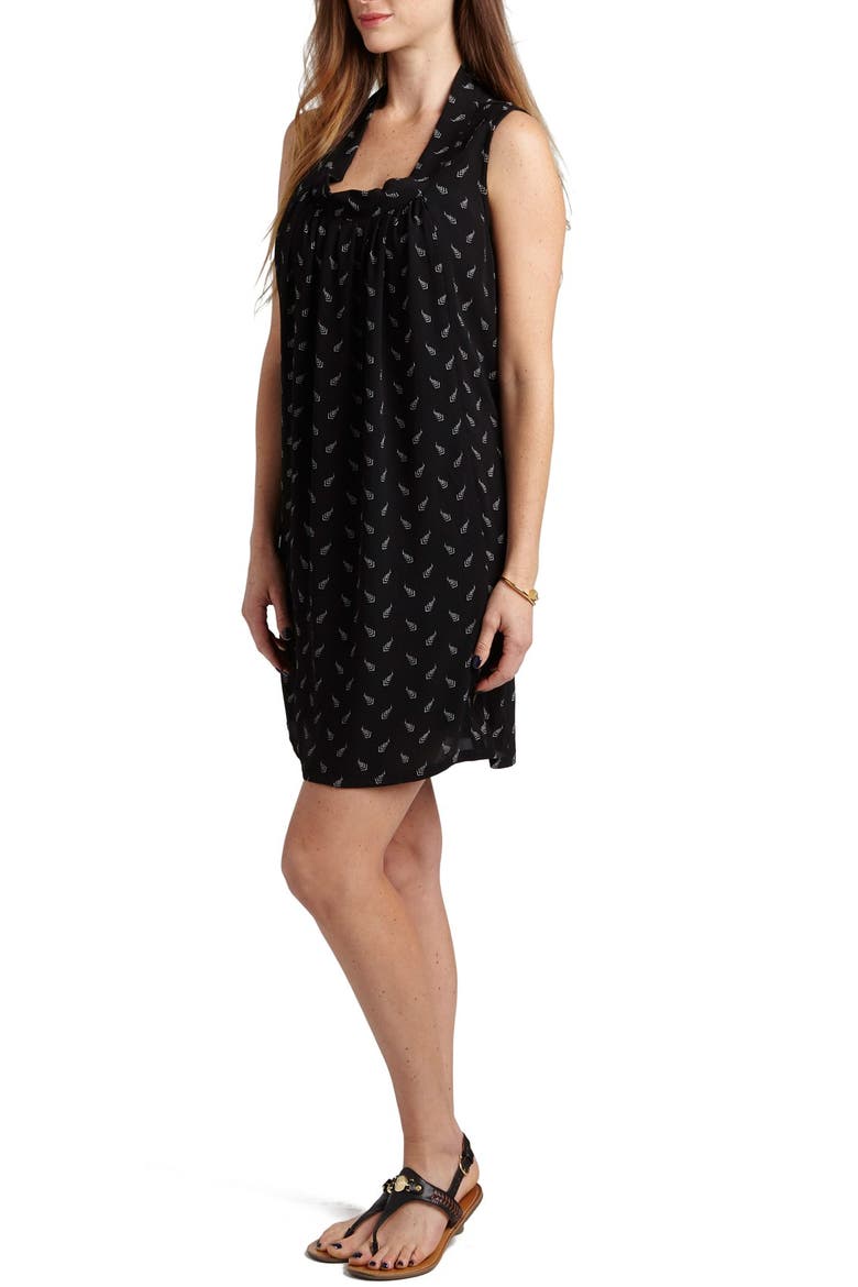 Aya Print Maternity/Nursing Shift Dress, Alternate, color, BLACK ARROWHEAD