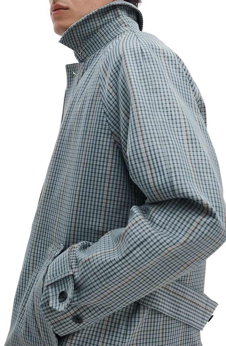 rag & bone Devin Water Resistant Check Trench Coat, Alternate, color, Patak