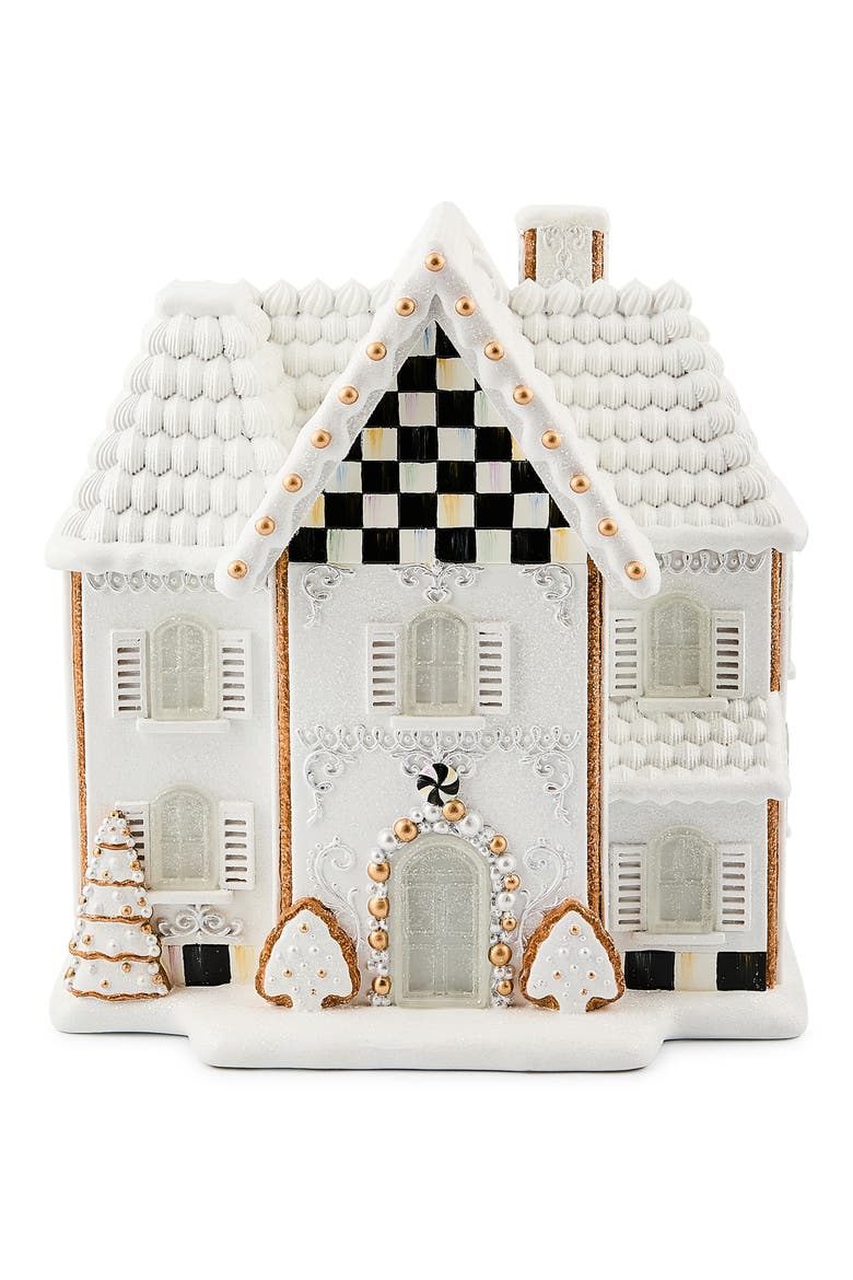 Gingerbread Illuminated Manor, Main, color, WHITE